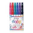 Pilot Frixion Assorted Colours, Erasable Thermo Sensitive Gel Ink, Markers Pack of 6